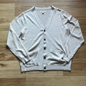 Goodthreads 100% Merino Wool Button Down Cardigan in Khaki Size Large